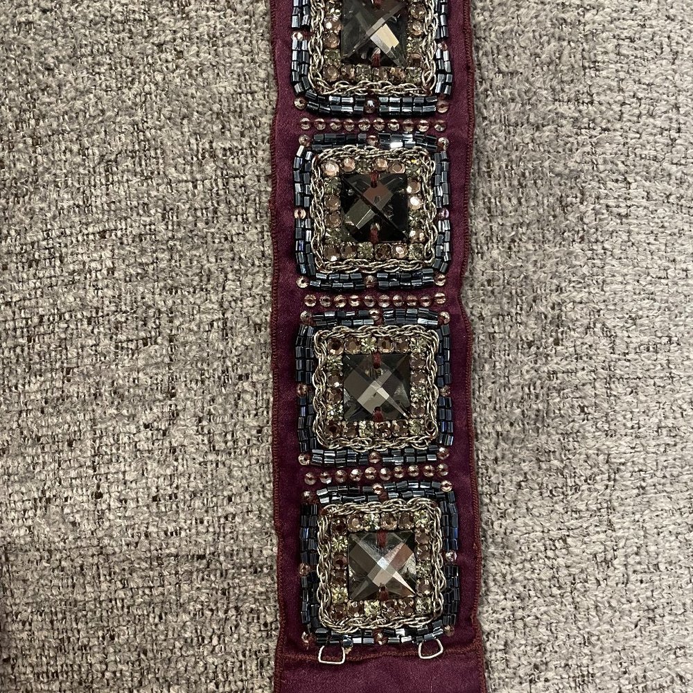 Stella & Dot Nadia Embroidered Cuff Bracelet